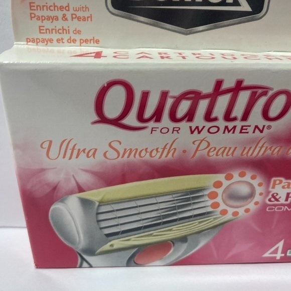 Schick Quattro Women Ultra Smooth Papaya Razor Blades Refills - Picture 4 of 13